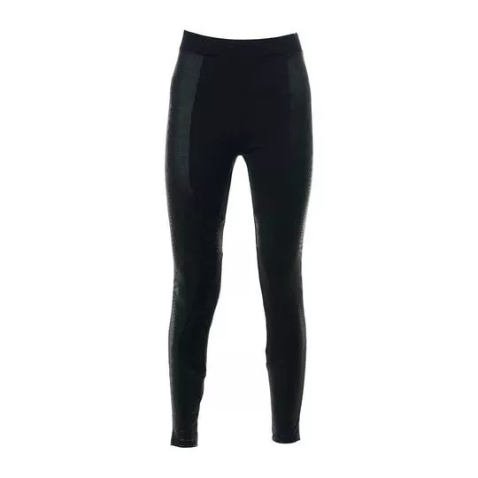 Calça Legging Texturizada -   Preta - Triton