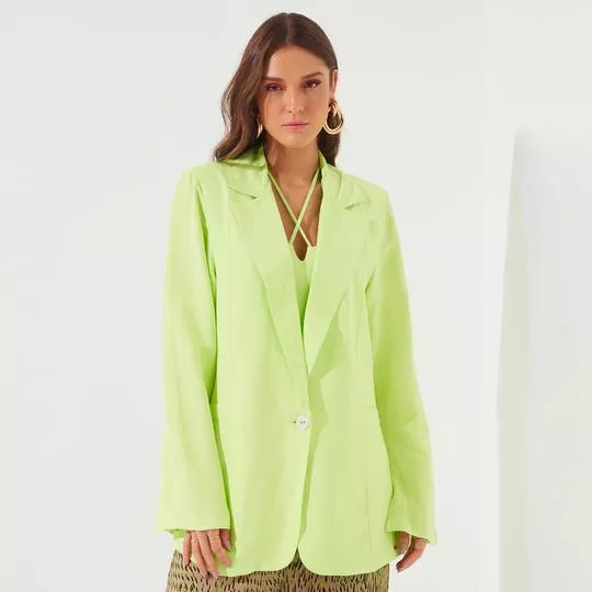 Blazer Com Recorte -  Verde - Sommer