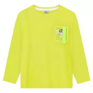 Camiseta Tigor®<BR> -  Verde Limão & Branca<BR> - LILICA RIPILICA & TIGOR