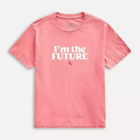 Camiseta I'm The Future -  Rosa & Branca - Reserva Mini