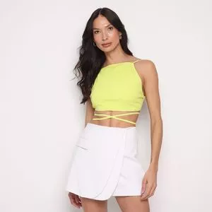 Cropped Com Tiras<BR> - Verde Limão<BR> - My Favorite Things