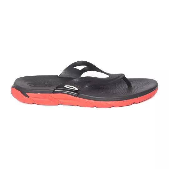 Chinelo Rest II -  Preto & Coral - Oakley