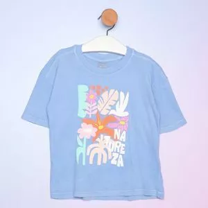 Blusa Floral<BR> - Azul & Laranja<BR> - Hering Kids