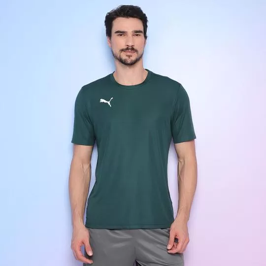 Camiseta Com Logo -  Verde Escuro - Puma