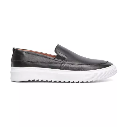 Slip On Com Recortes - Preto - KB Shoes