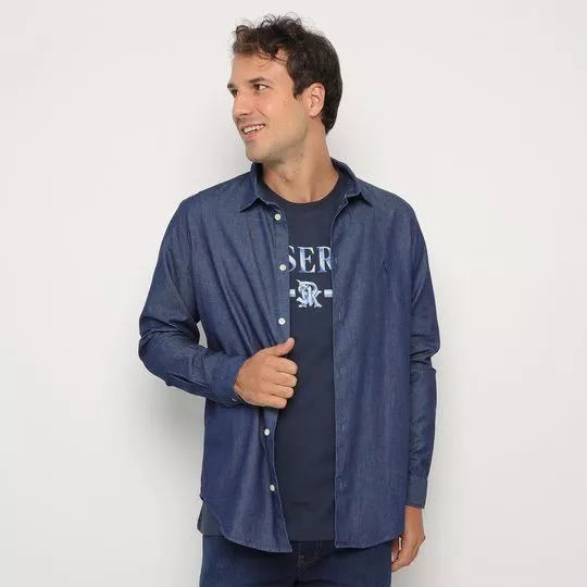 Camisa Jeans -  Azul Escuro - Reserva