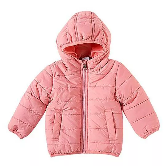 Jaqueta Puffer -  Rosa - Tip Top