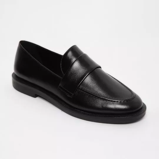 Loafer Em Couro -  Preto - Carrano