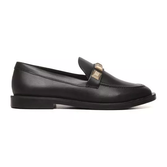 Loafer Com Spikes -  Preto - Carrano