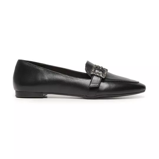 Loafer Com Fivela -  Preto - Morena Rosa