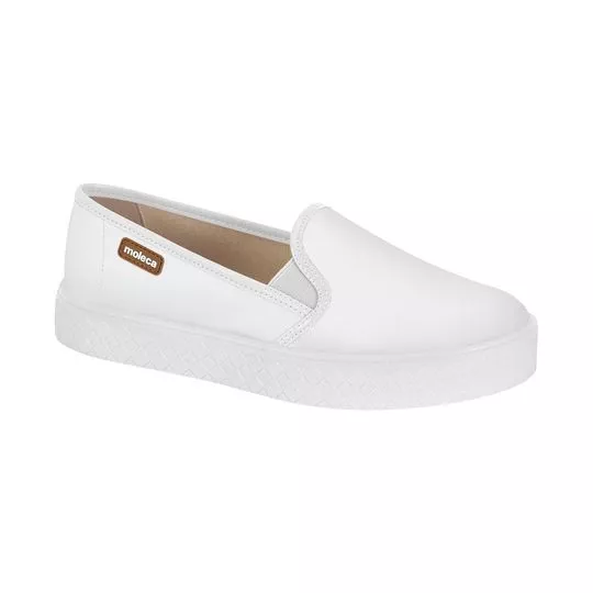 Slip On Com Recortes -  Branco - Moleca