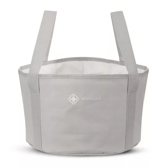 Bolsa Dobrável Para Escalda Pés - Cinza Claro - 16xØ23cm - Moncloa