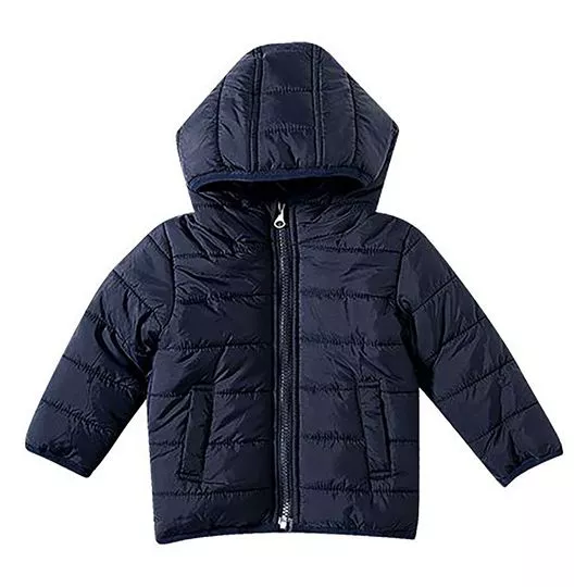 Jaqueta Puffer - Azul Marinho - Tip Top