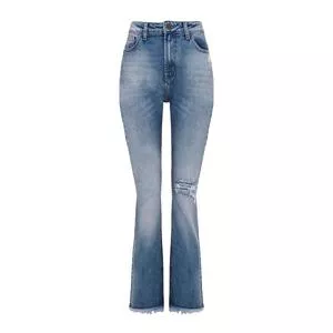 Calça Jeans Boot Cut<BR>- Azul