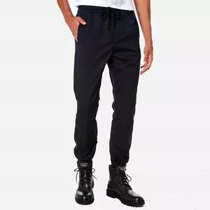 Calça Jogger Xadrez<BR>- Preta