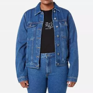 Jaqueta Jeans<BR>- Azul