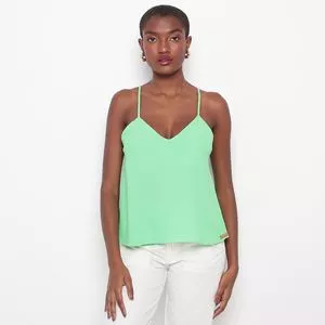 Blusa Lisa<BR>- Verde Claro<BR>- Lança Perfume