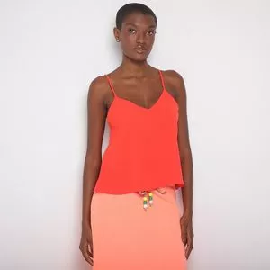 Blusa Lisa<BR>- Laranja<BR>- Lança Perfume