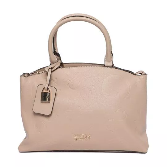 Bolsa De Mao Monograma Bege Claro Guess PRIVALIA O outlet online de moda e lifestyle N 1 no Brasil
