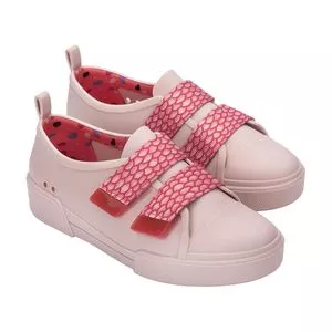 Melissa Cool Sneaker<BR>- Rosa Claro & Vermelha<BR>- Melissa