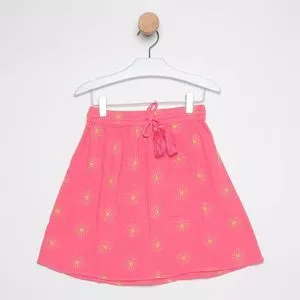 Saia Floral<BR>- Rosa & Amarela<BR>- Hering Kids