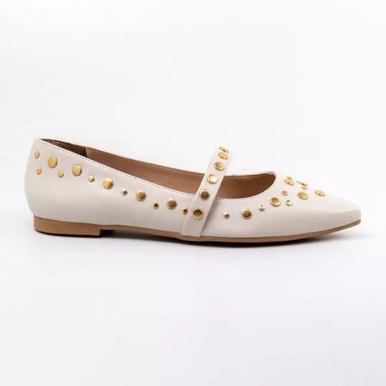 Sapatilha Com Aviamentos- Off White