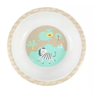 Bowl Safari<BR>- Branco & Verde Água<BR>- 5xØ16x16cm<BR>- Clingo