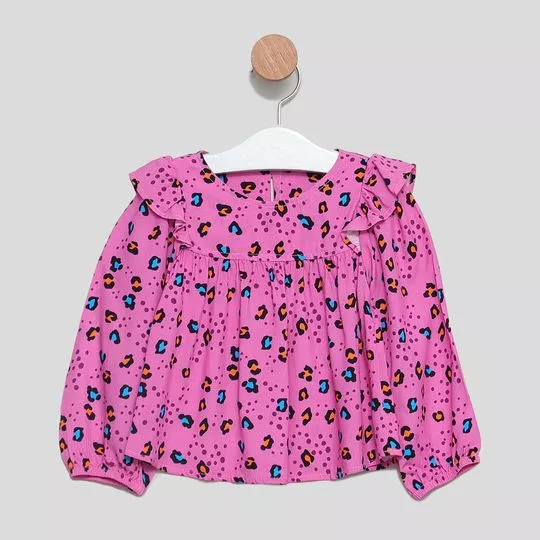 Bata Animal- Rosa & Preta
