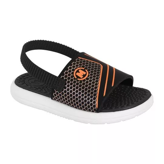 Slide Texturizado- Preto & Laranja