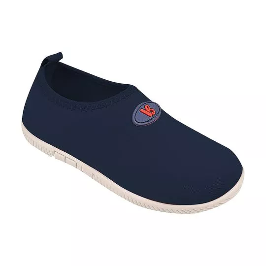 Tênis Com Recortes- Azul Marinho & Vermelho- Vitory Brasil