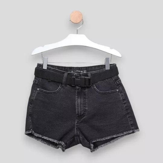 Short Com Bolsos- Preto- Authoria