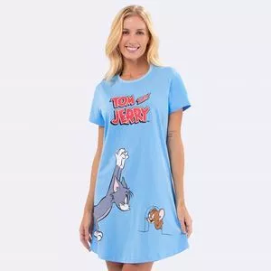 Camisola Tom And Jerry®<BR>- Azul & Vermelha<BR>- Veggi