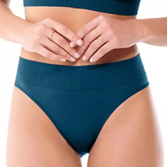 Calcinha Tanga Básica- Azul Marinho
