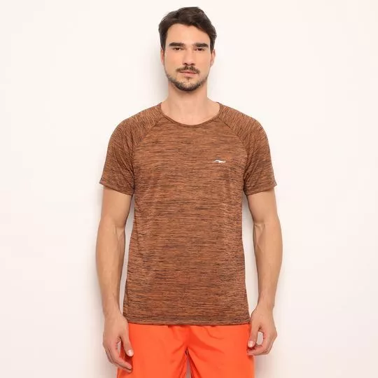 Camiseta Mescla- Laranja
