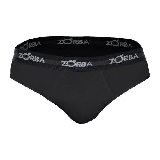 Cueca Slip Zorba®- Preta