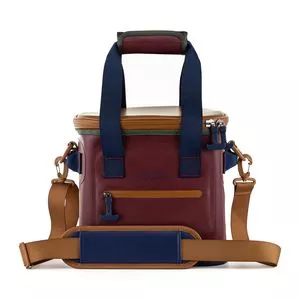 Bolsa Tote Básica<BR>- Vinho & Marrom Claro<BR>- 27x24x28cm<BR>- 18l