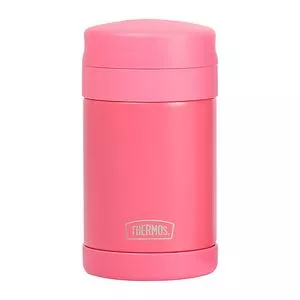 Pote Térmico Funtainer<BR>- Inox & Rosa<BR>- 470ml