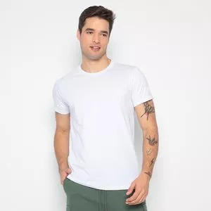 Camiseta Lisa<BR>- Branca