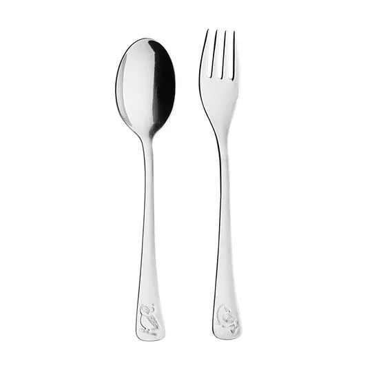Jogo De Talheres Baby- Inox- 2Pçs