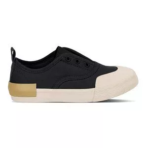 Tênis Com Recortes<BR>- Preto