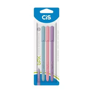 Kit De Canetas Esferográficas Bpx<BR>- 3 Cores<BR>- Ponta: 0.7mm<BR>- SERTIC