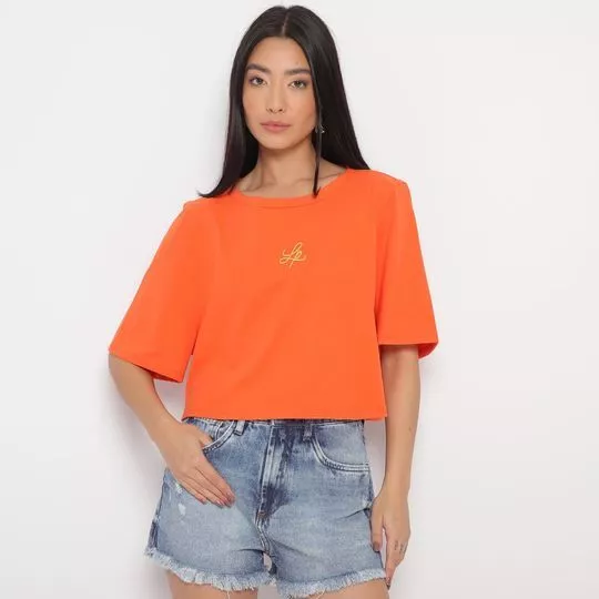 Camiseta LP- Laranja- Lança Perfume