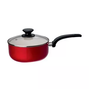 Panela Montreal<BR>- Inox & Vermelha<BR>- Ø20cm<BR>- 2,4L<BR>- Euro Homeware
