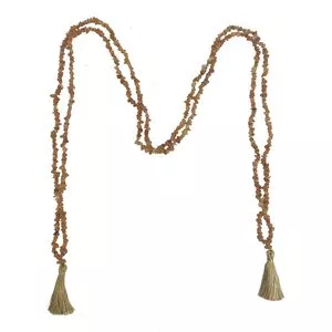 Colar De Mesa Decorativo<BR>- Marrom<BR>- BTC Decor
