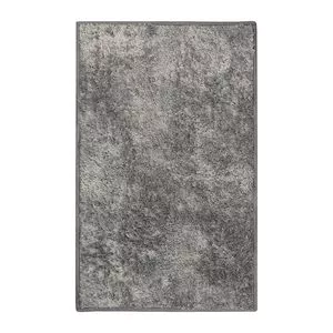 Tapete Foffo Em Pelúcia<BR>- Chumbo<BR>- 100x50cm<BR>- Tapete São Carlos