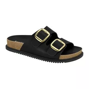 Birken Acamurçado Com Fivelas<BR>- Preta
