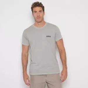 Camiseta Estonada<BR>- Cinza Claro