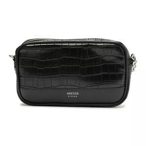 Bolsa Transversal Texturizada<BR>- Preta