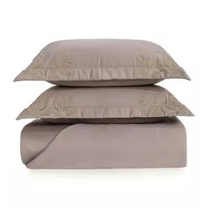 Conjunto De Colcha Mondorle King Size<br /> - Bege Escuro<br /> - 3Pçs