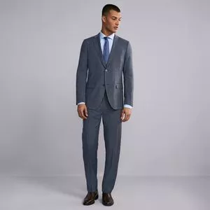 Costume Xadrez Com Recortes<BR>- Cinza